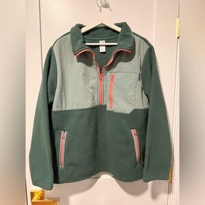 Te Verde Women’s Green Quarter Zip Pullover - Size XL